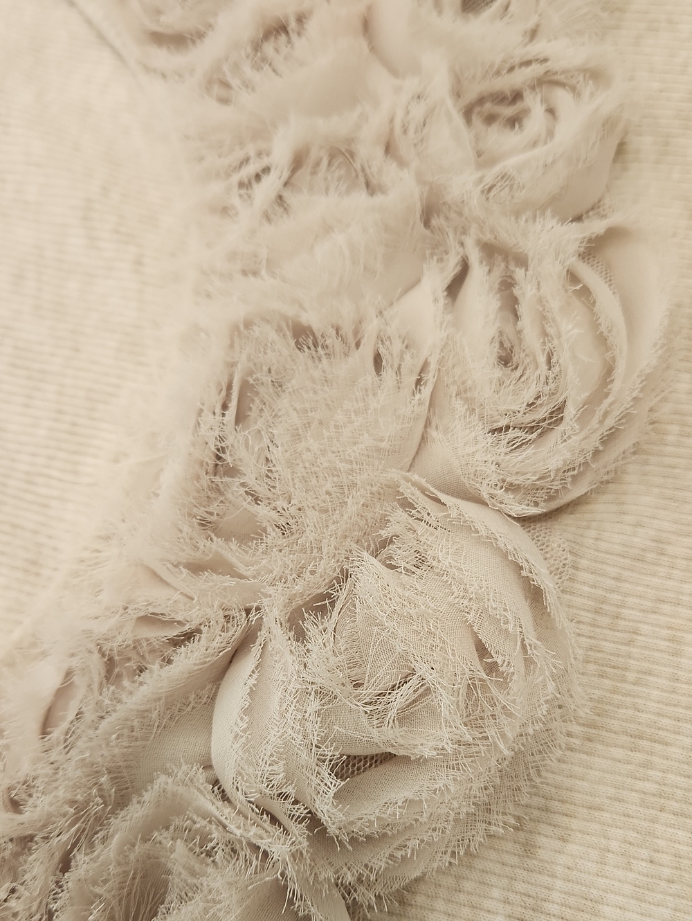 Tommy Hilfiger Beige Rib Knit Rosette Embellished Tank Top Cotton Size XXL - Picture 10 of 15